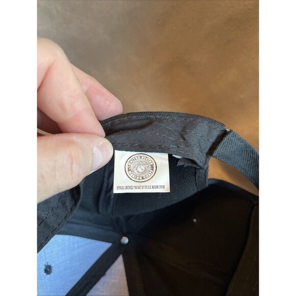 New United States Marine Corps Semper Fi Hat Cap Black Embroidered Adjustable - Picture 12 of 13